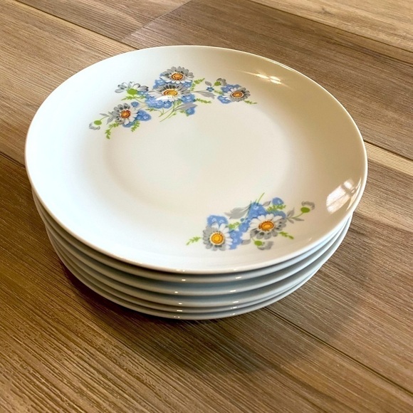 𝅺antique JLMenau Graf Von Henneberg Porzellan Germany Salad Plate Set of 6 - Picture 1 of 6